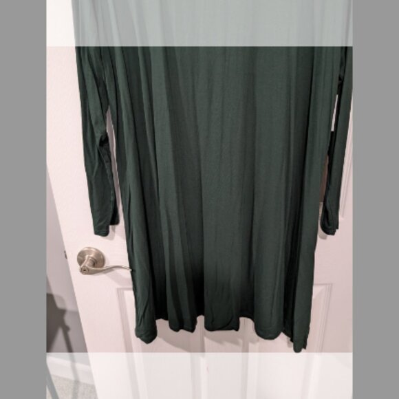 NWT Old Navy Green Long-Sleeve Jersey-Knit Swing Dress in Size XXL (20) - Picture 6 of 10